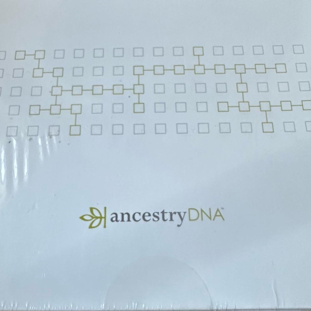 NIB with sealed plastic, Ancestry DNA kit
